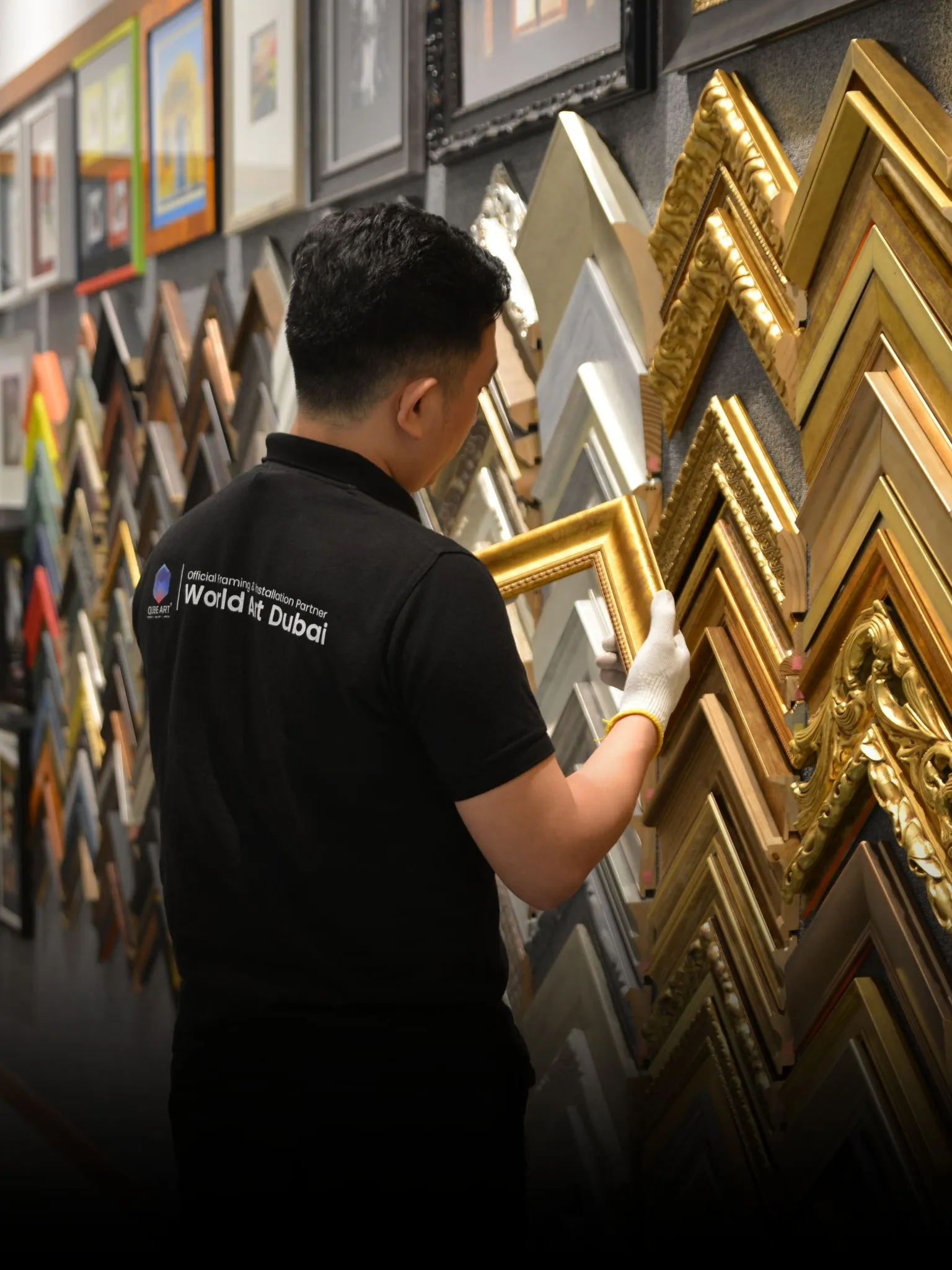 Qube Art conservation framing process