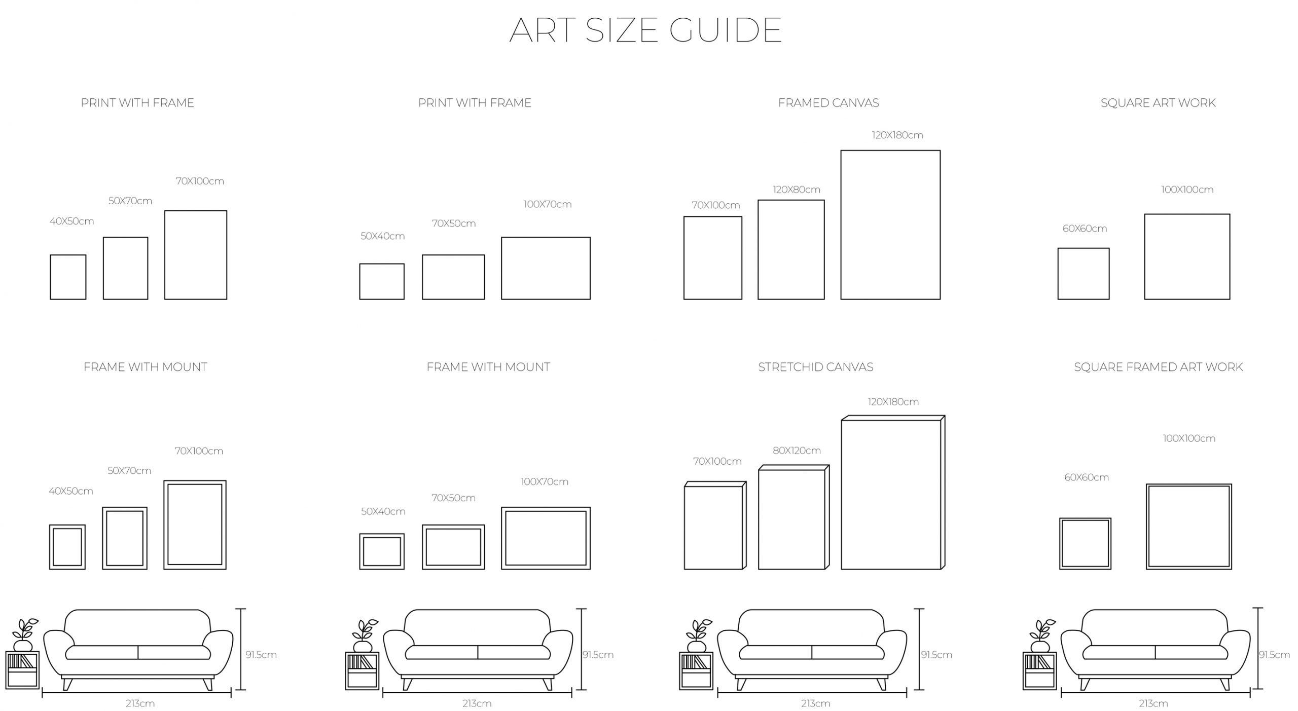 Art Size Guide