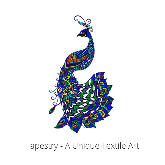 Tapestry Art - Peacock