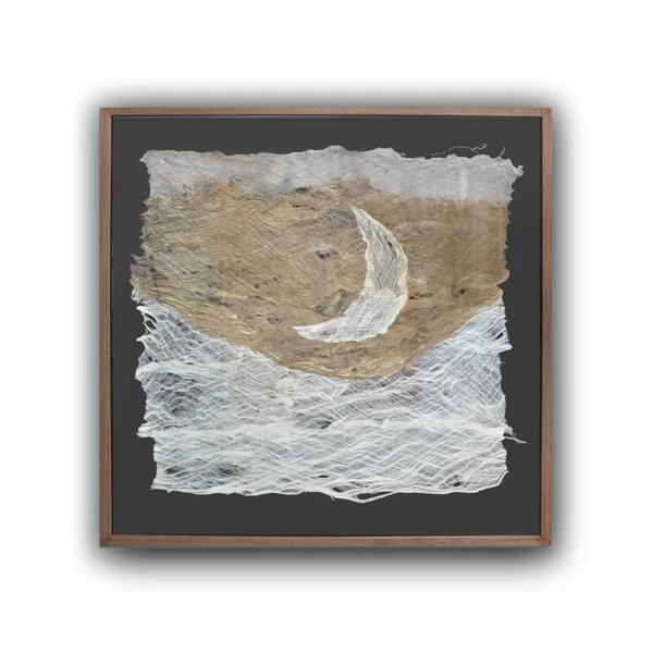 moon night 3D Paper Art with framing