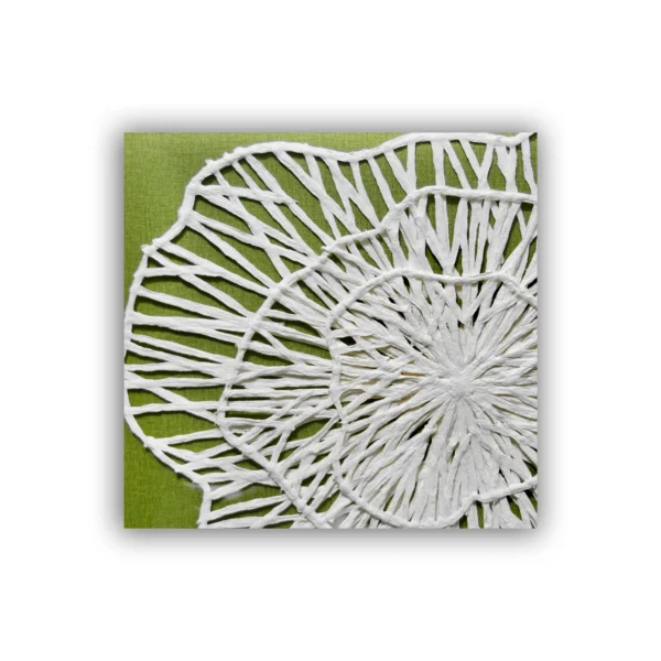 front flower 3D paper artwork