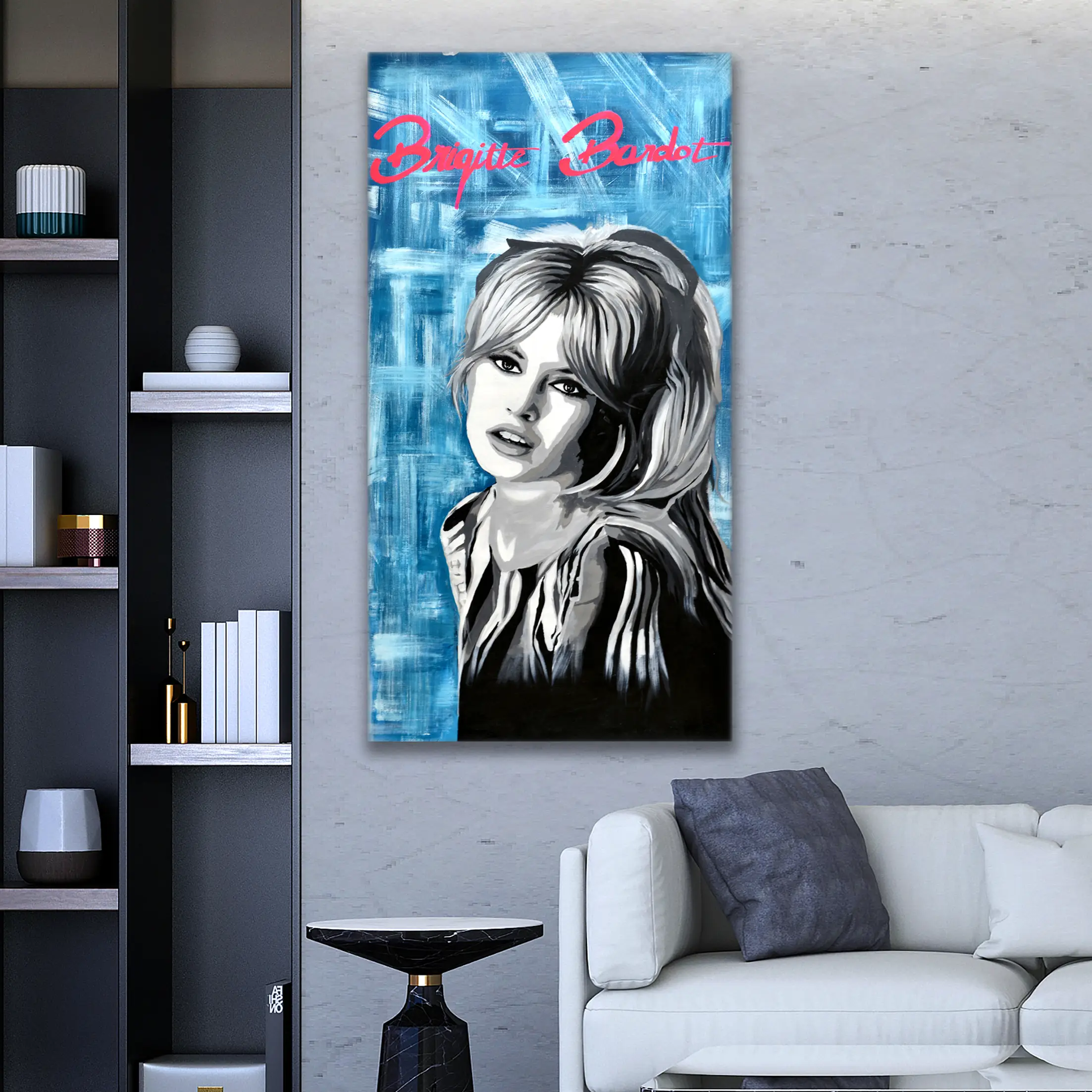 Briqitte Bardot acrylic portrait