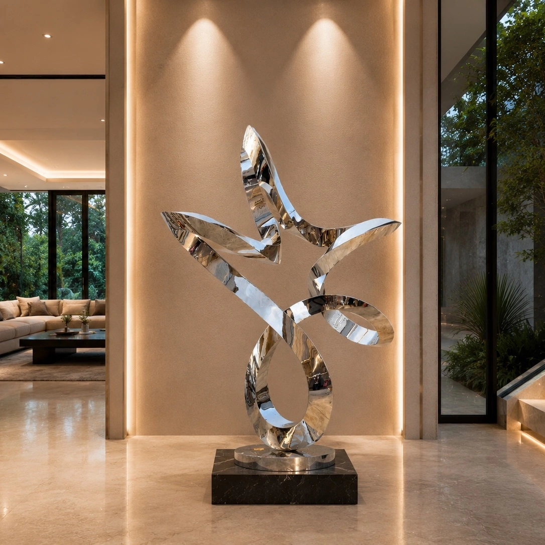Custom Stainless Steel Sculpture dubai