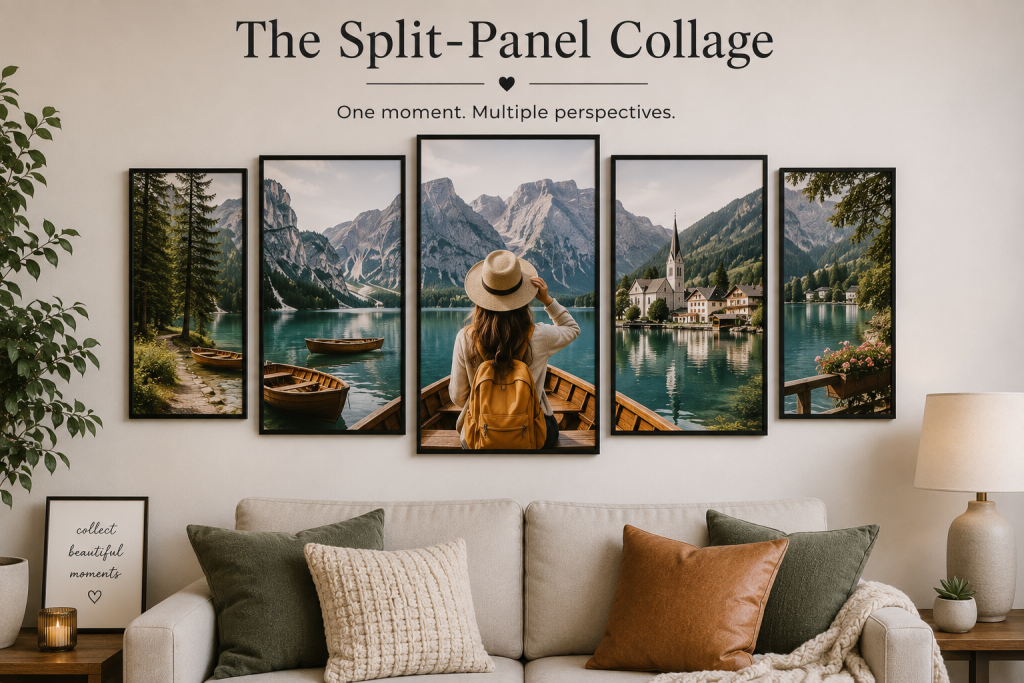 The Split-Panel Collage_Framed Collage Photo Ideas